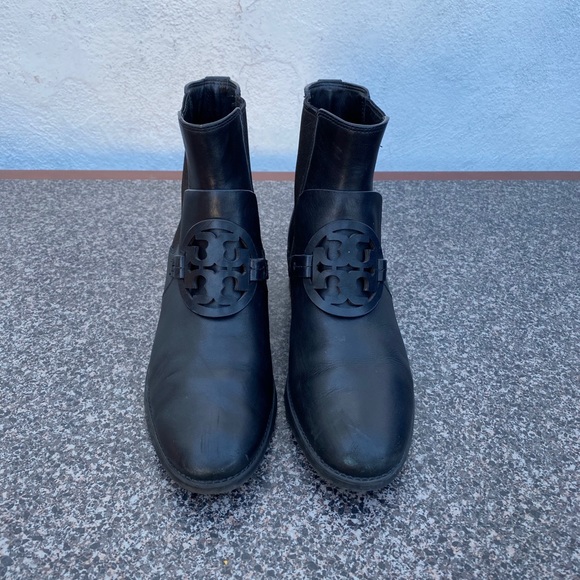 Tory Burch, Miller Logo Medallion Chelsea Bootie - Picture 3 of 12